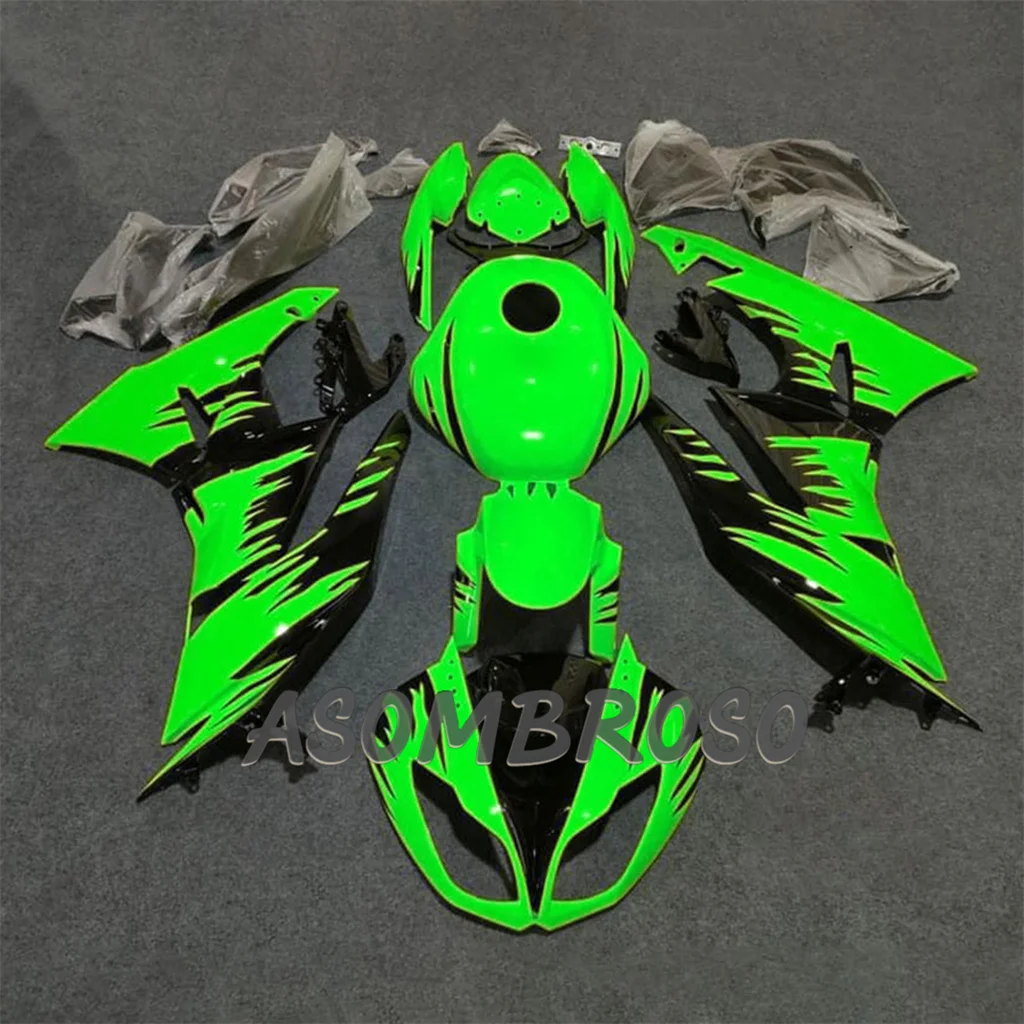 

Подходит для Kawasaki ZX6R 2009 2010 2011 2012 ZX-6R ZX6R, комплект обтекателя из АБС-пластика, запасные части с крышкой бака