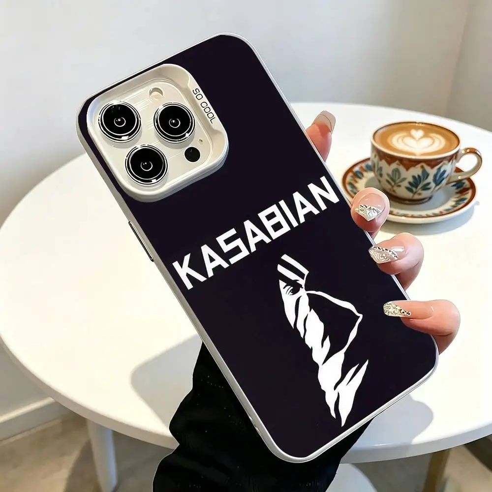 Фото Чехол для телефона KK-Kasabian для iPhone 17, 16, 15, 14, 13, 12, 11 Plus, Pro Max, XS, серый, с цветным покрытием внутри №4