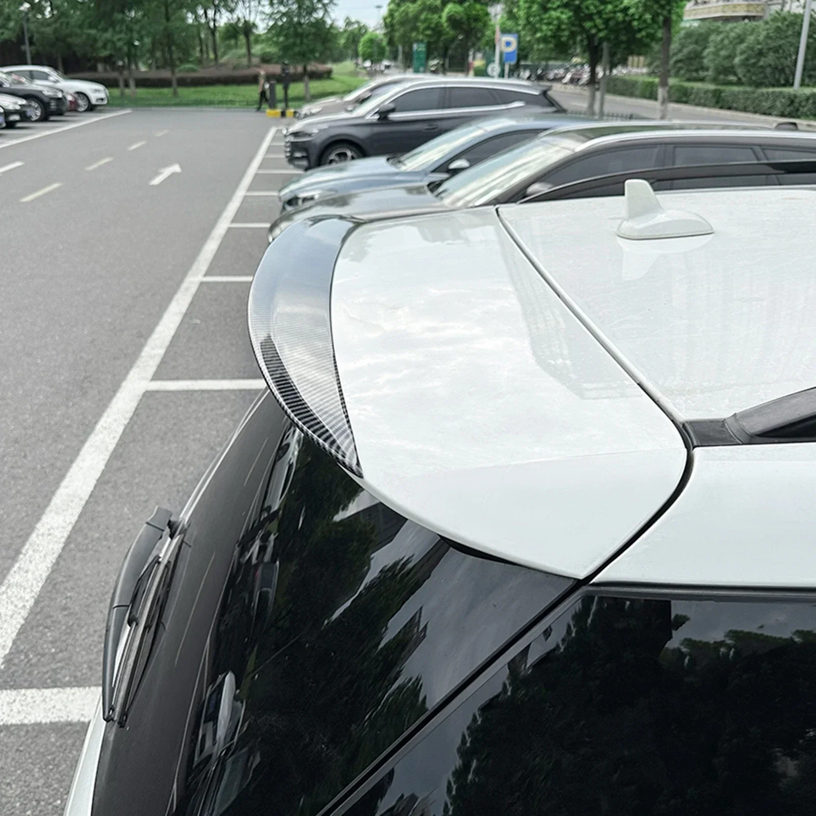 Новый! Задний спойлер на крышу крыло для Mercedes Benz W166 ML GLE Class 2012-2019 углеродное