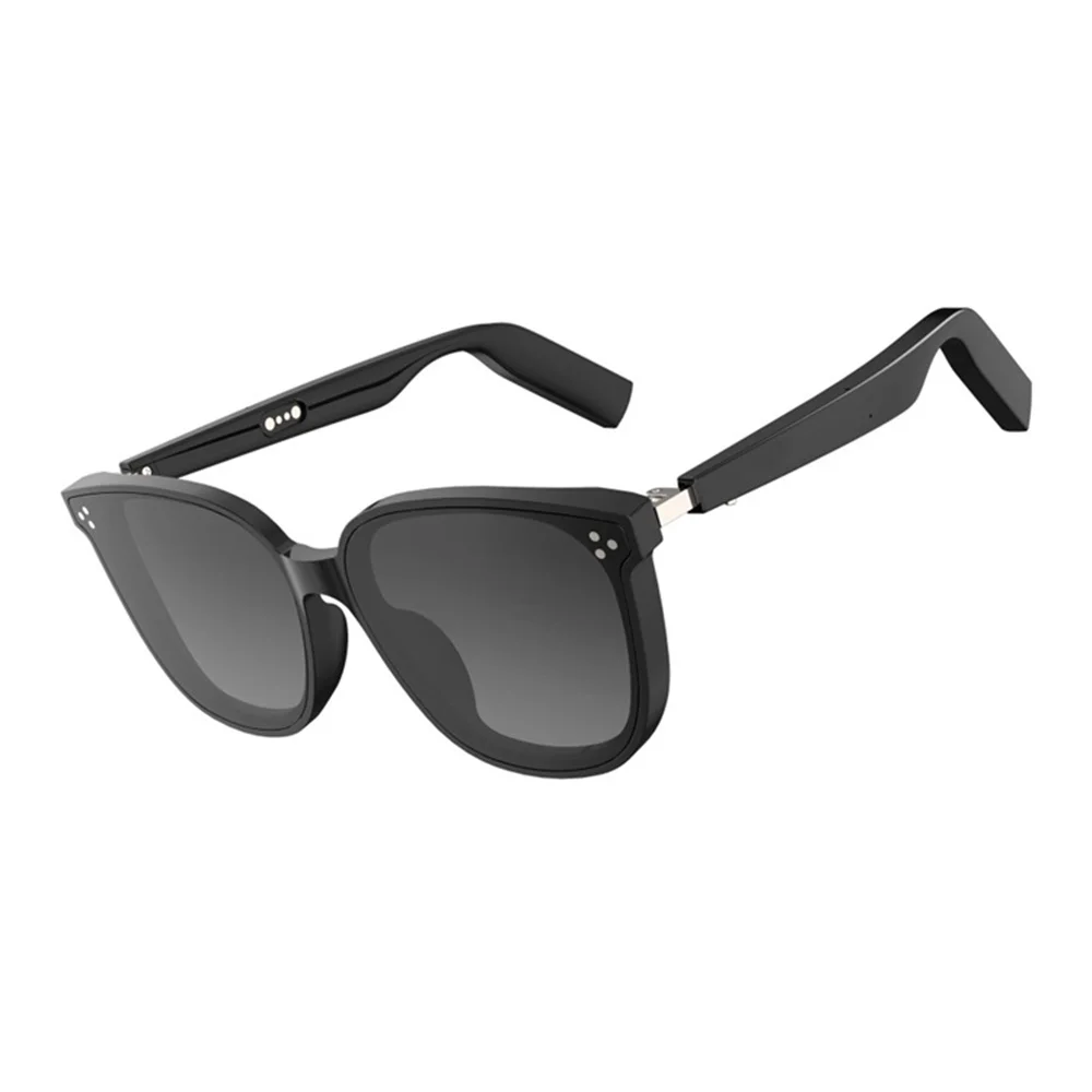 

Fashion Rectangular Specular Round/Diamond Eyeglasses CE ROHS Bluetooth Glasses Calling Smart Sunglasses with TWS Headphone
