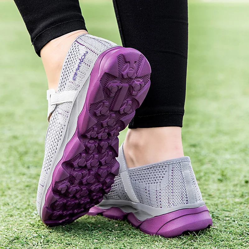 Womens Casual Walking Shoes Comfortable Breathable Mary Jane Shoes Breathable Lightweight Flatform Boat Shoe Mom Shoes Nurse