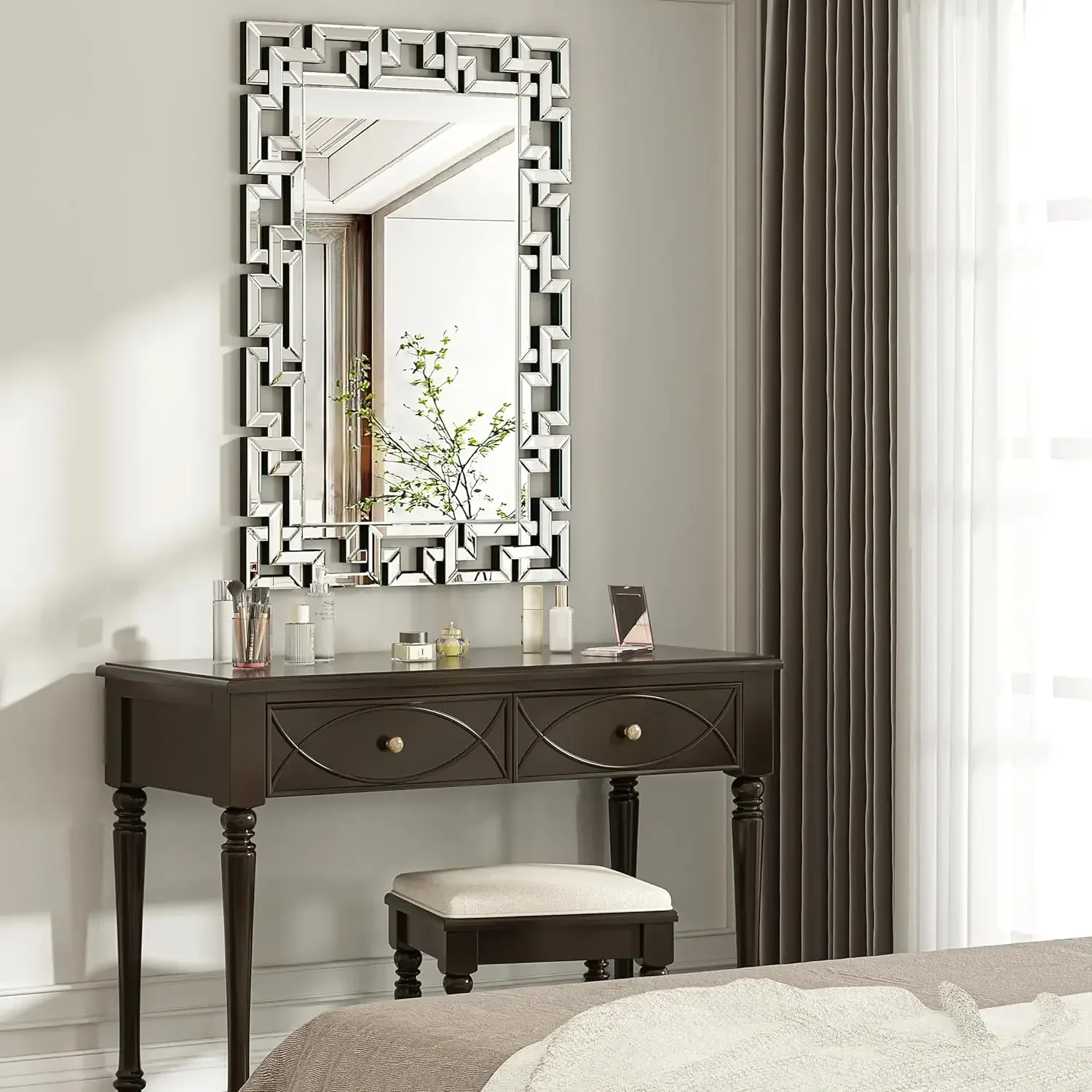 40-дюймовые настенные зеркала с художественным декором большое греческое зеркало