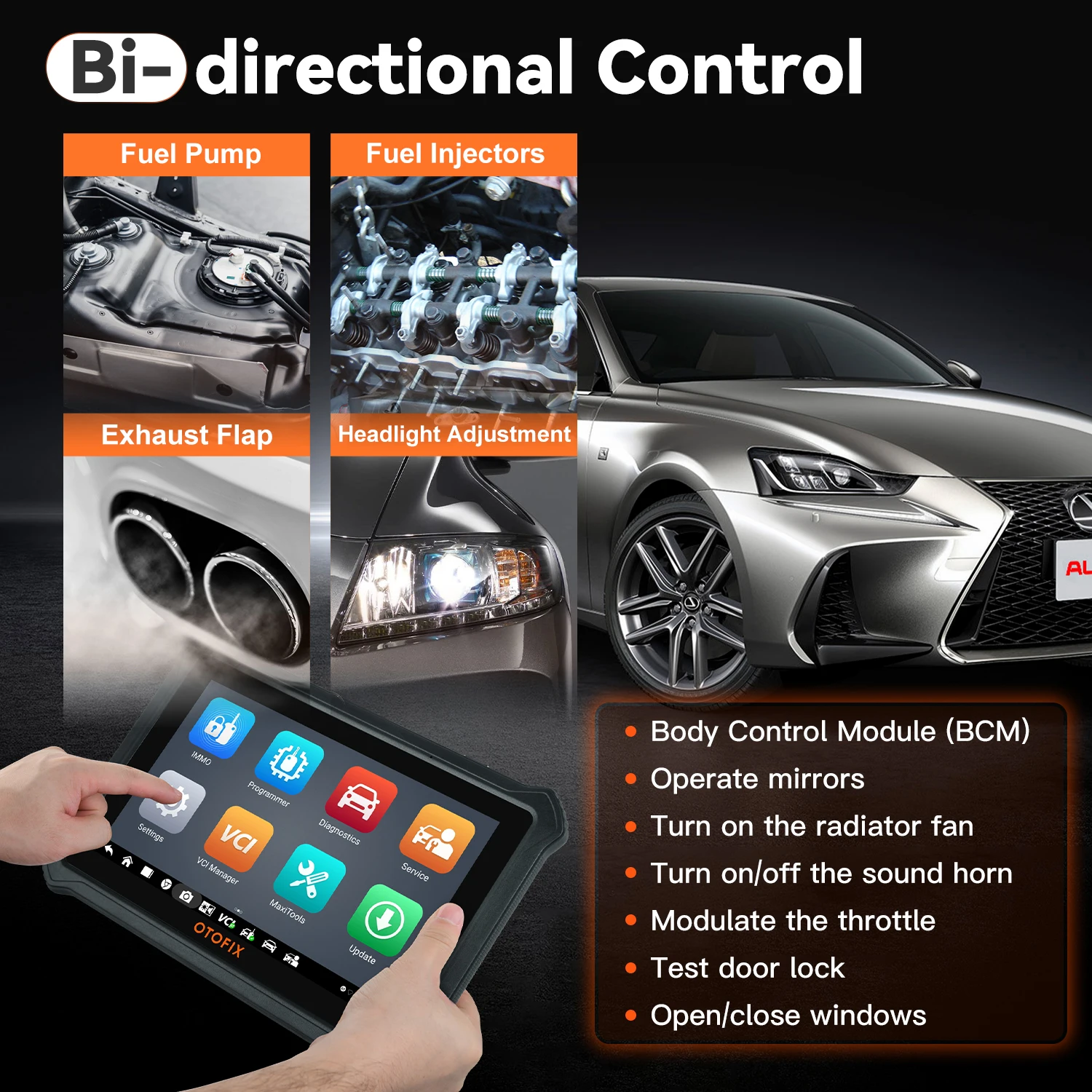 Автомобильный сканер Autel OTOFIX D1 автомобильный беспроводной диагностический