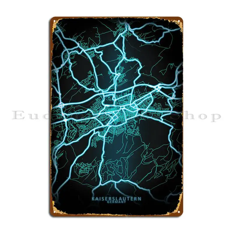 Немецкая металлическая вывеска kaisers lautern Постер для клуба паба бара железа