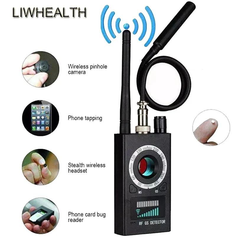 

Обновленная функция анти-детектора обнаружения ошибки мини аудио шпионская камера GSM Finder GPS Сигнальный объектив RF локатор трекер Обнаружен...