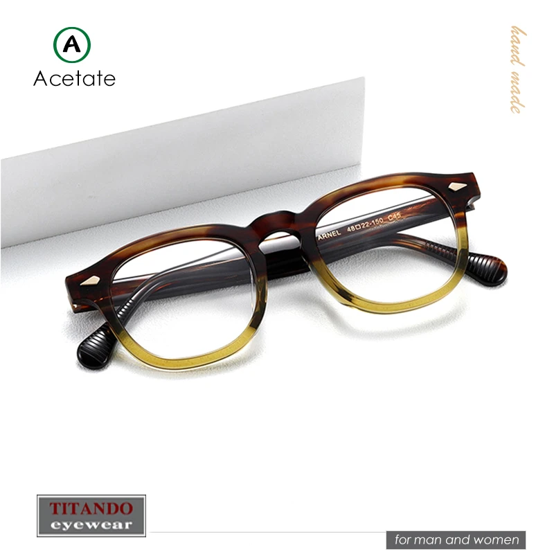 Японские Классические Ретро ацетатные очки ручной работы TVR504 для мужчин и женщин