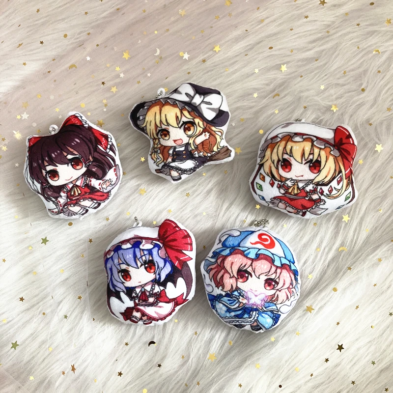 

Аниме игра Touhou Project Kirisame Marisa Hakurei Reimu, плюшевая кукла, подвесные игрушки, брелок, мультяшная сумка, детские подарки