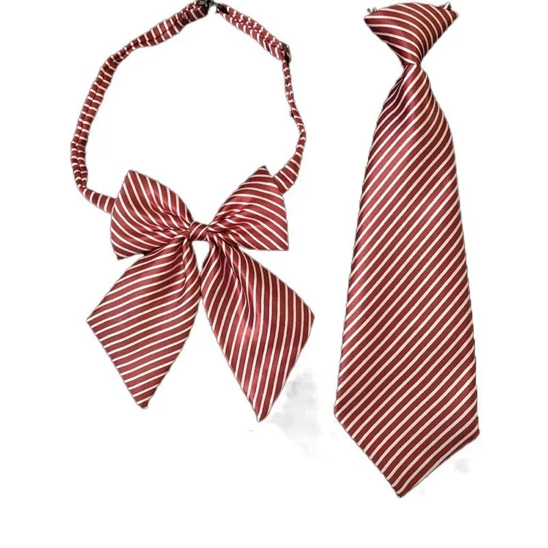 

3/2/1sets Red Student Children Kindergarten Baby School Tie Lead Flower Neckties Set