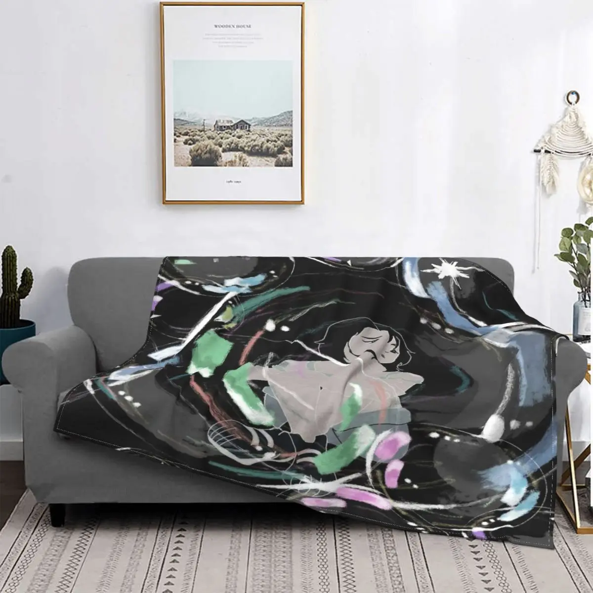 

Manta de burbujas para niños, cubrecama a cuadros, sofá, cama, manta de Anime, manta de lana