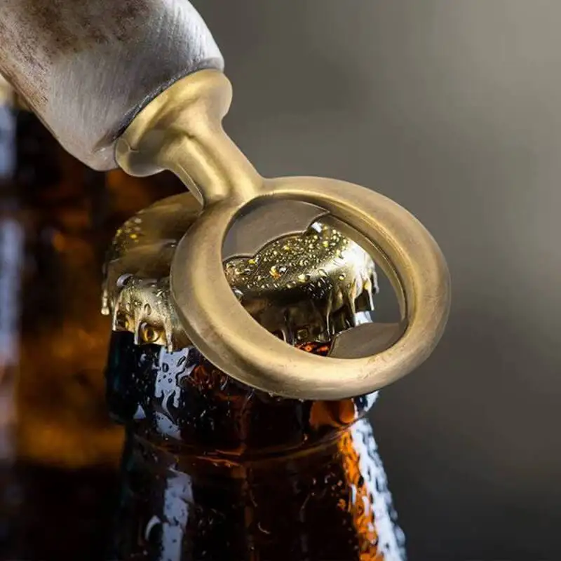 

10Pcs Metal Bottle Opener Blanks Stainless Steel Bottle Opener Inserts Kit Threaded Beer Opener Hardware