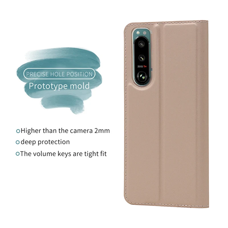 Чехол для Sony Xperia5 III Zroteve из искусственной кожи с крышкой-перекладиной для Xperia 5, 8, 10 II, 20, Xperia10 IV, Xperia8 Lite.