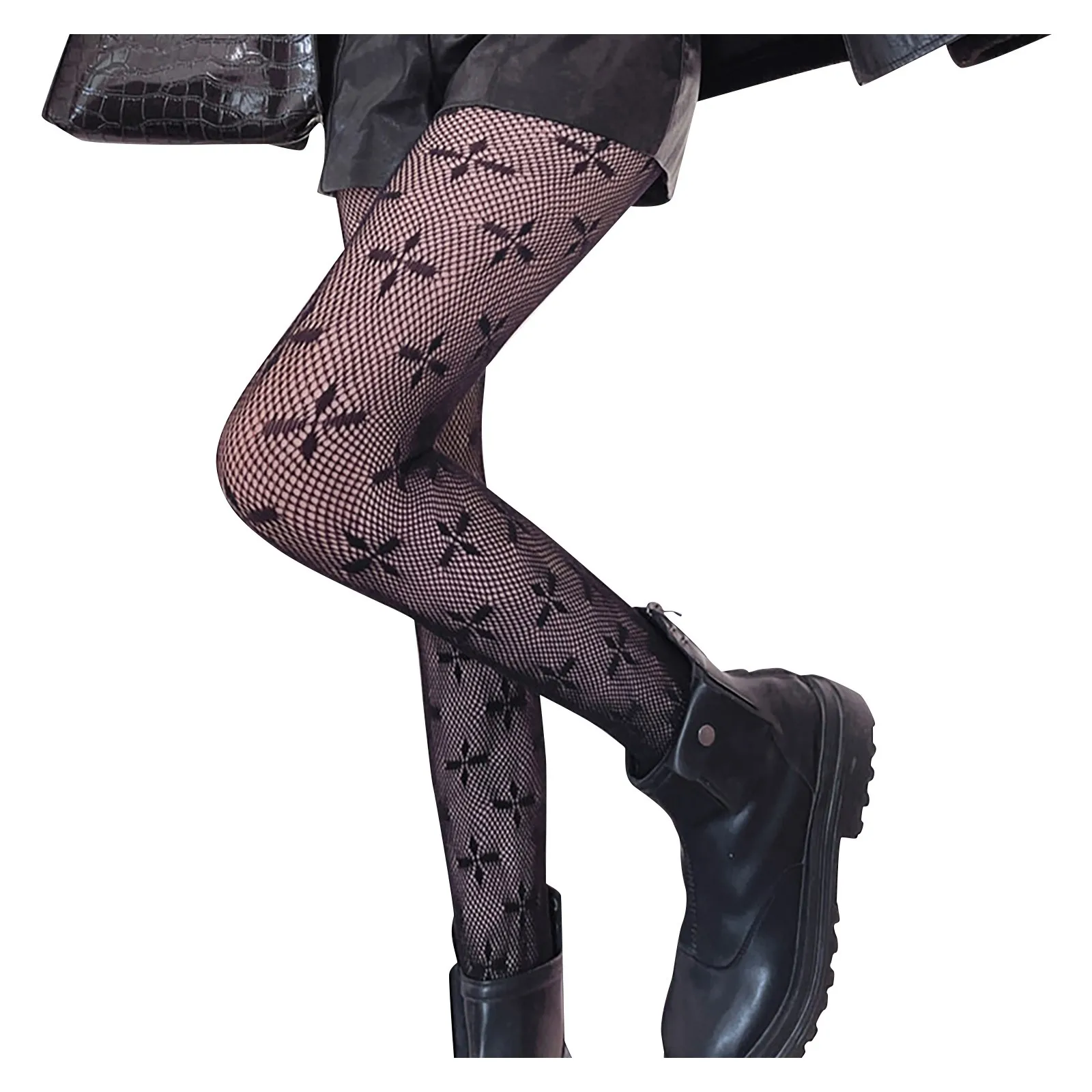 

Sexy Pantyhose Plant Stockings Pattern Panties) (without Four Fleece Lined Faux Tights Fishnets Women Tights Tights Stockings