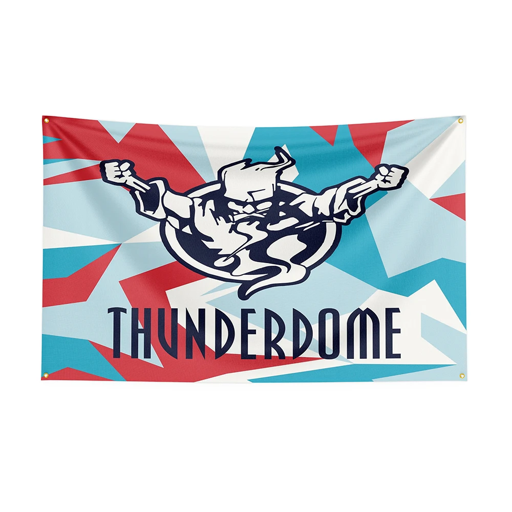 

Флаг Thunderdomes 90x50 см, печатный музыкальный баннер из полиэстера для декора, флаг ft, декоративный баннер для декора