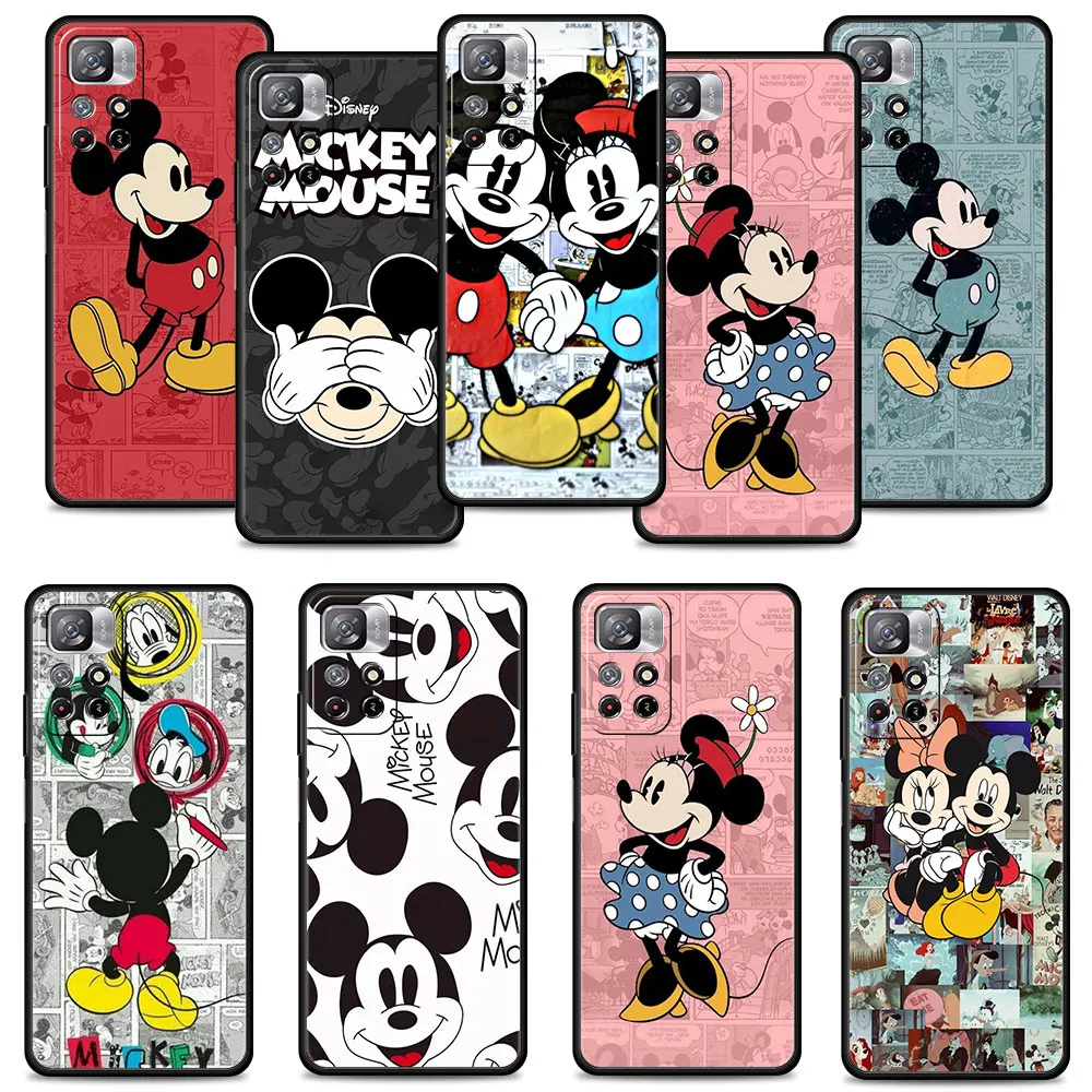 

For Redmi 7 9A K40 9T 11 Pro 10 9 8 9S 9C 8T K40S 10C Funda Mobilephone Phone Case Disney mickey minnie quadrinhos