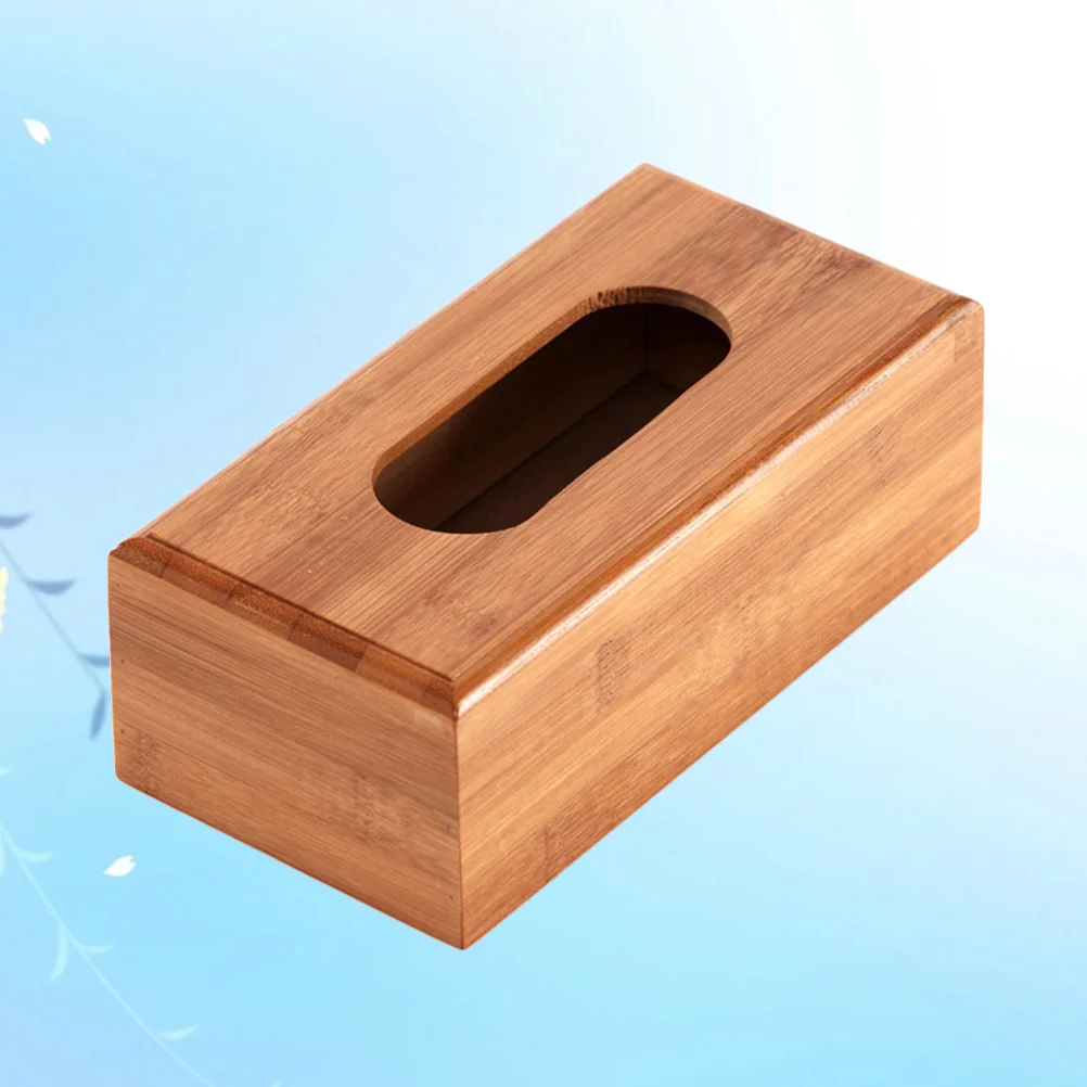 

On-board Napkin Box Household Tissue Holder Car Table Bamboo Paper Storage Towel