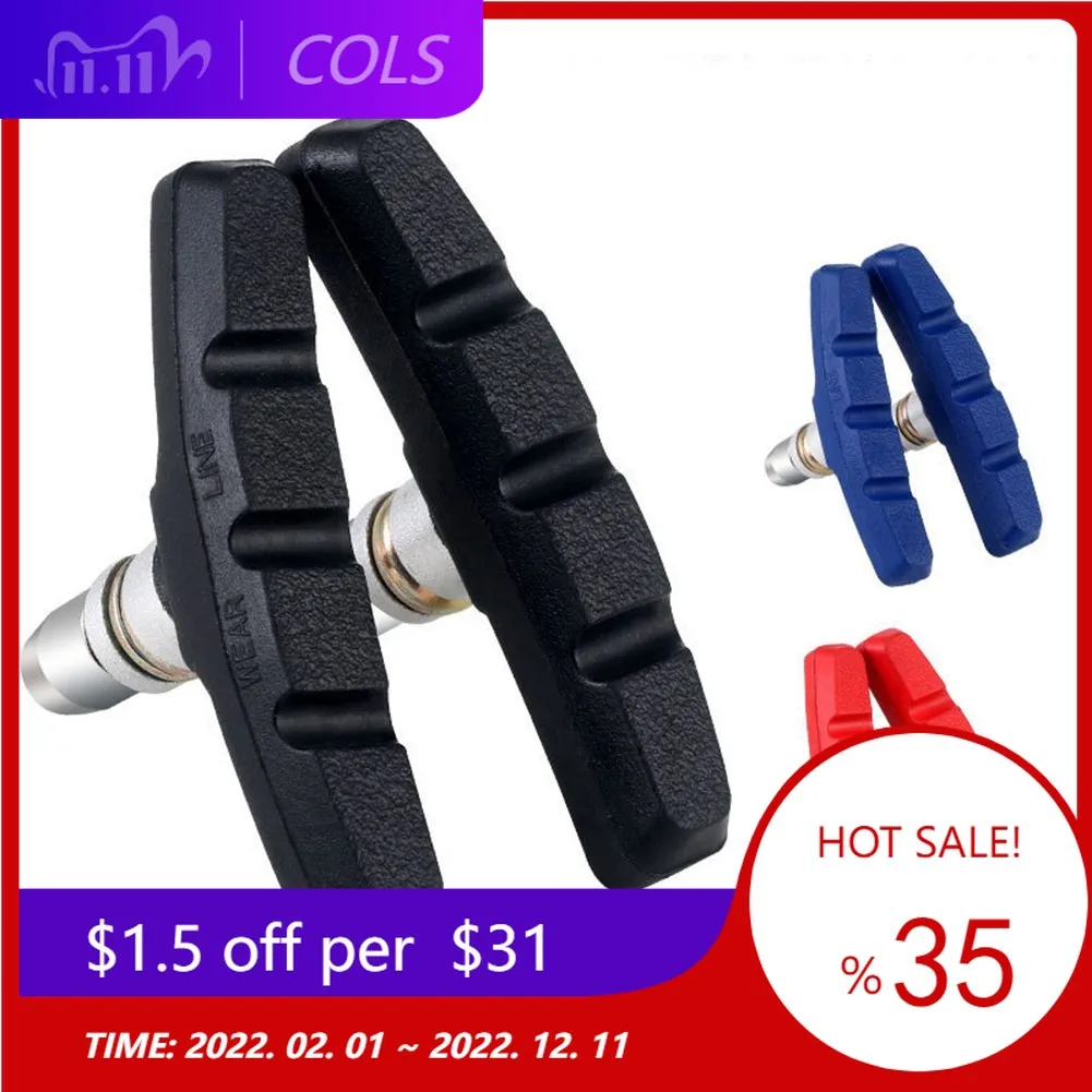 

1pair Mountain Bicycle V Brake Pads MTB Road Bike Bike Replacement Break Block High Quality Cycling Parts Bicycle Accessories