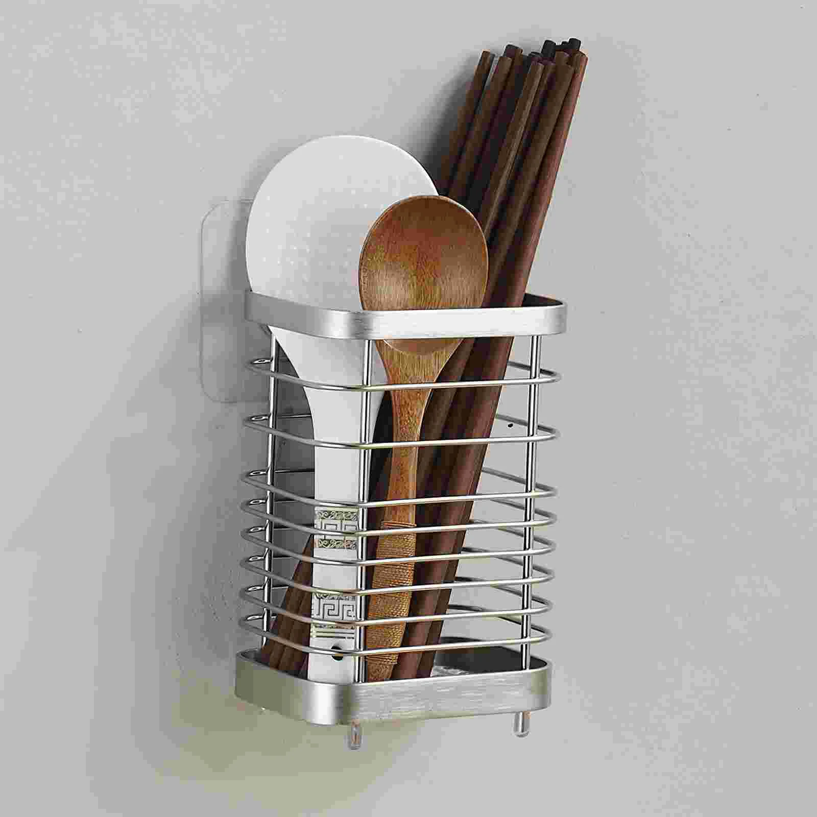 

Utensil Holder Flatware Organizer Rack Basket Silverware Chopsticks Drying Cutlery Drainer Cooking Strainer Caddy Chopstick