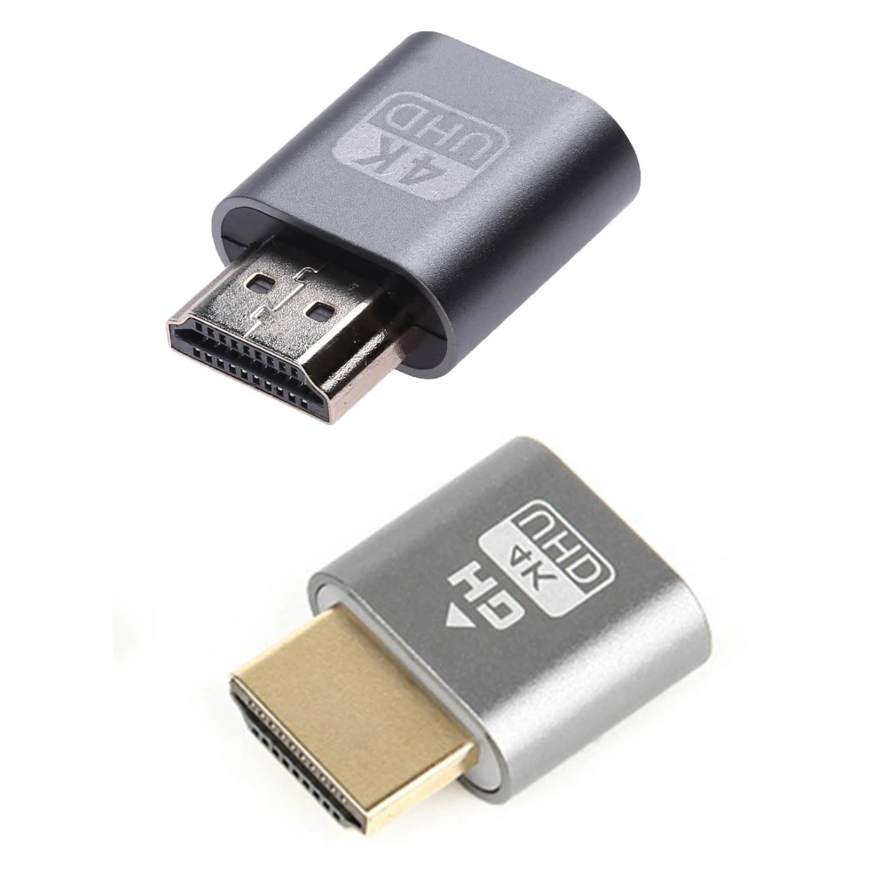

Адаптер Виртуального дисплея, совместимый с HDMI, 4K DDC EDID, муляж штепсельной вилки, совместим с графической видеокартой, поддержка майнинга BTC