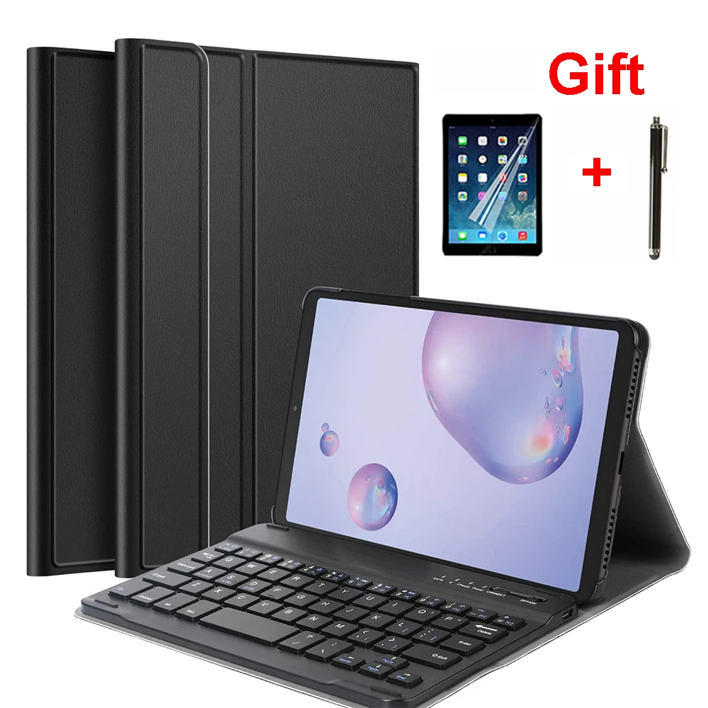 

Чехол с магнитной клавиатурой для Huawei M5 lite 10,1 T5 M6 10,8 MatePad 10,4, чехол из искусственной кожи + Съемная Bluetooth-клавиатура Honor V6 10,4