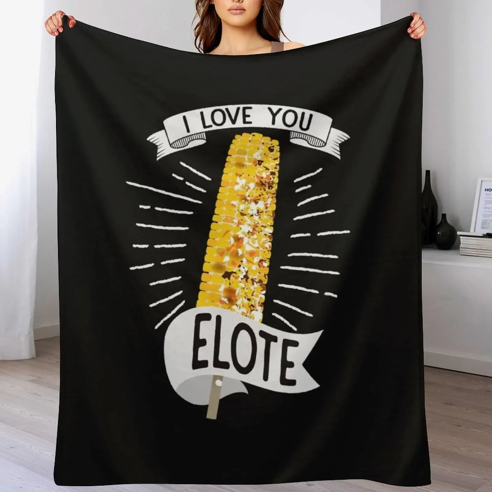 Фланелевое одеяло Latinx Elote Street Food Corn