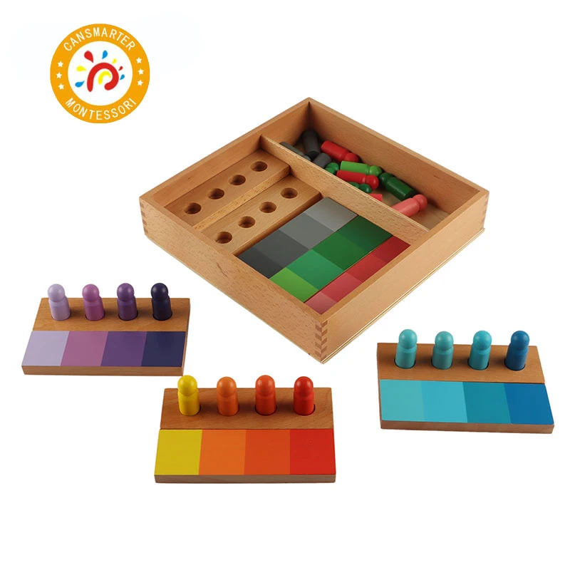 

Montessori Wooden Board Color Resemblance Sorting Task Puzzle Games Colored Markers Sensory Toys