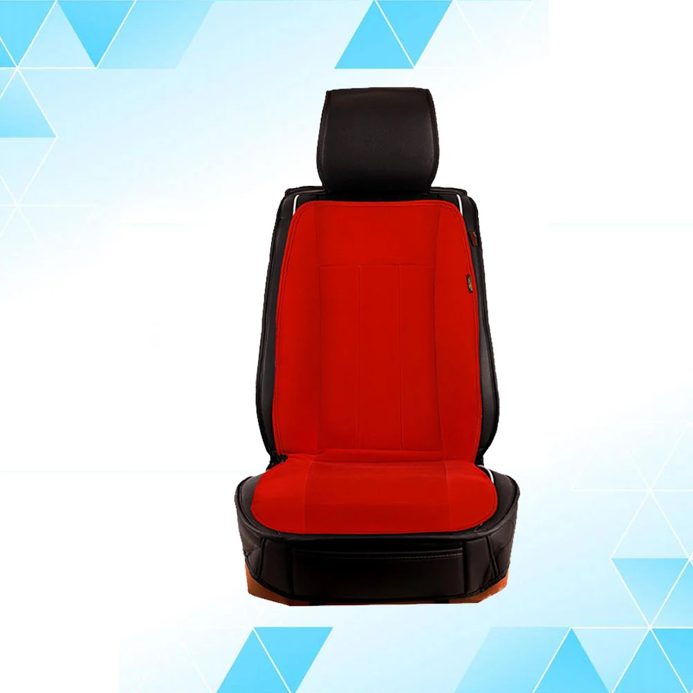 

12V Heated Cushion Innovative Technology Winter Car Heating Cushion Heat Mat Cover Car Supplies (Red)