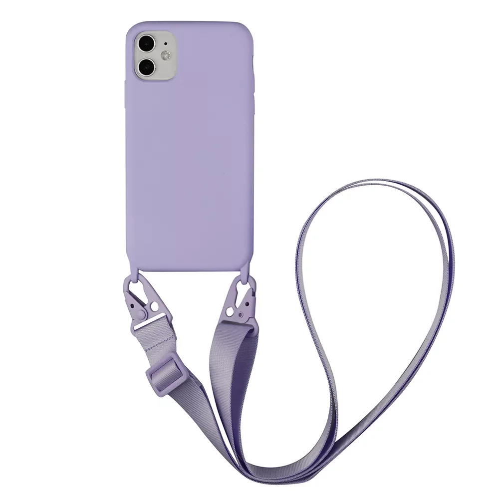 

Necklace Chain Cell Phone Case for iPhone 14 13 12 11 pro XS MAX XR 7 8 Plus SE Lanyard Silicone Neck Strap Cover Tape