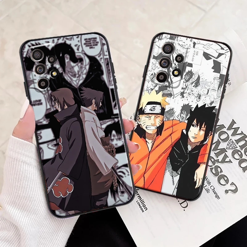 

NARUTO Comic For Samsung A20 A21 A22 4G 5G Phone Case Funda Liquid Silicon Back Silicone Cover Coque