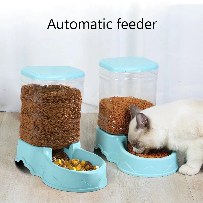 Автоматическая Кормушка Для Домашних Животных И Дозатор Воды Кошек Собак.