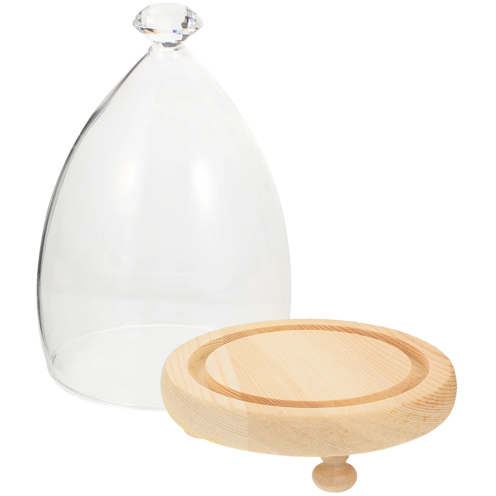 

Cake Cover Plate Dome Display Dessert Glass Flower Stand Serving Tray Platter Mini Forever Eternal Cupcake Server Storage Holder