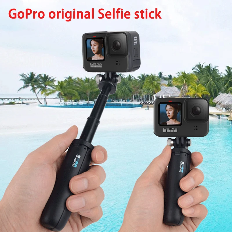 

Выдвижная селфи-палка для GoPro Hero 11 10 9 8 7 6 DJI Action портативный Трипод Vlog мини Экшн-камера ручка Gopro аксессуары
