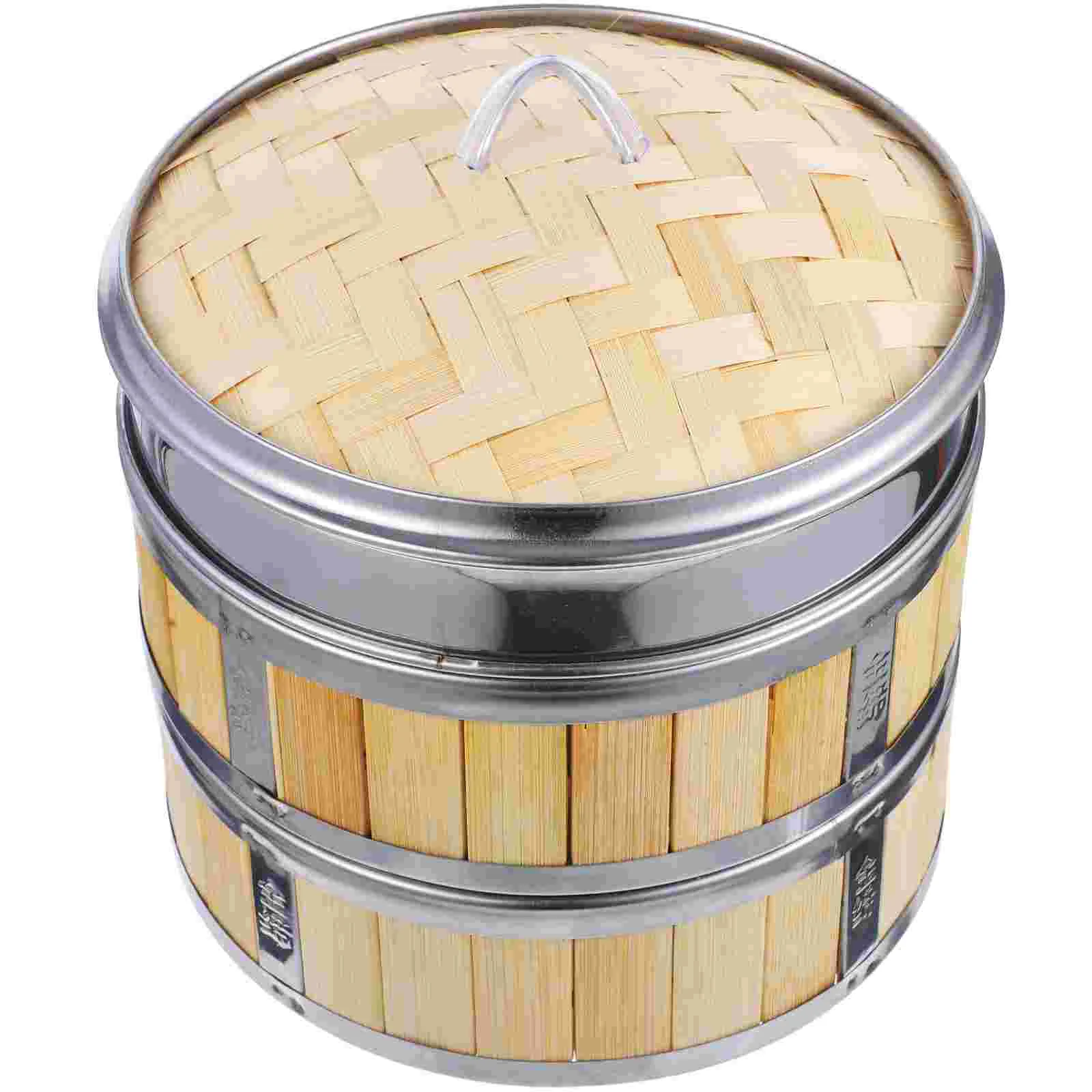 

Бамбуковая корзина для пароварки Bao, удобная бамбуковая посуда для приготовления пищи, практичная булочка