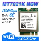 Wi-Fi 6E двухдиапазонный 1800 Мбитс беспроводной Wi-Fi адаптер bluetooth 5,2 mt7921k ngff m.2 2,4g 802.11ax wlan карта лучшая ax200 9260ngw