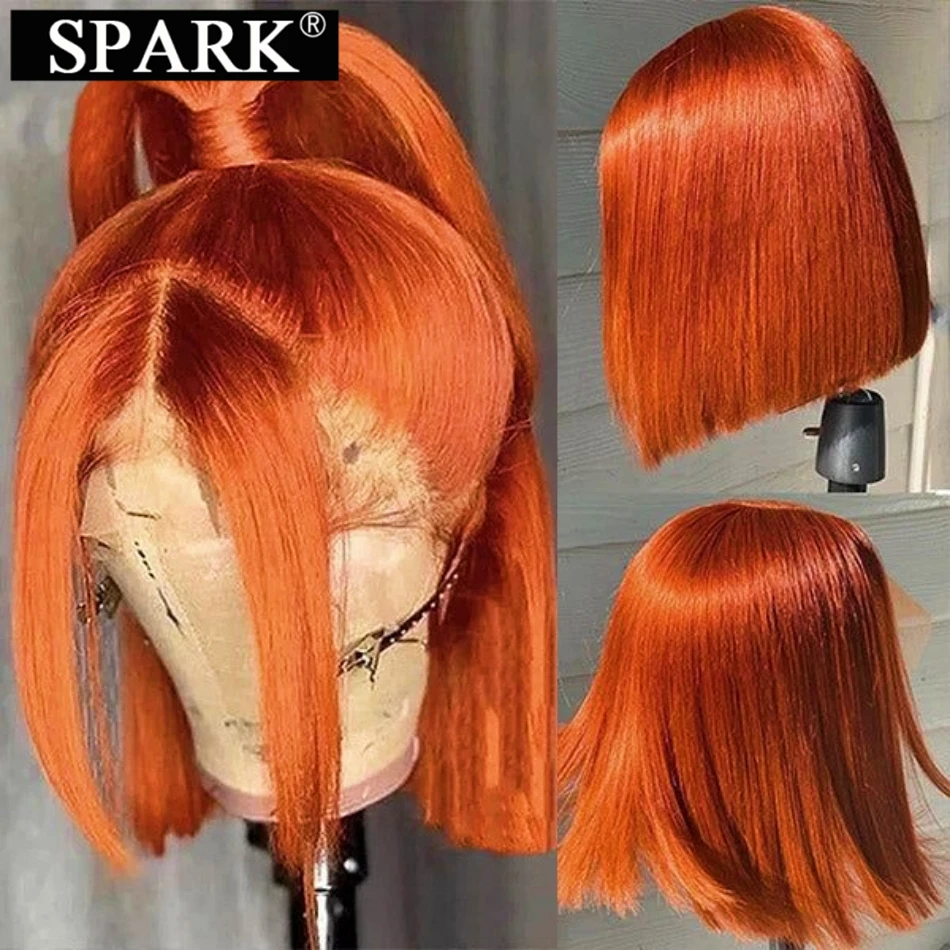 Ed #350 Bob Wig Brazilian Human Hair 13x4 Lace Frontal Middle Part 4x4 Lace Bob Remy Hair Wig