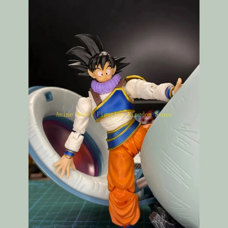 Фото В наличии: Коллекционная модель E&C Studio Dragon Ball Z SHF Instant Movement Son Goku с набором аксессуаров, премиум-класс, для декора №2