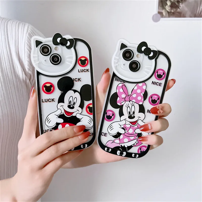 

Чехол для iPhone7/8/11/12/13 с изображением Микки и Минни