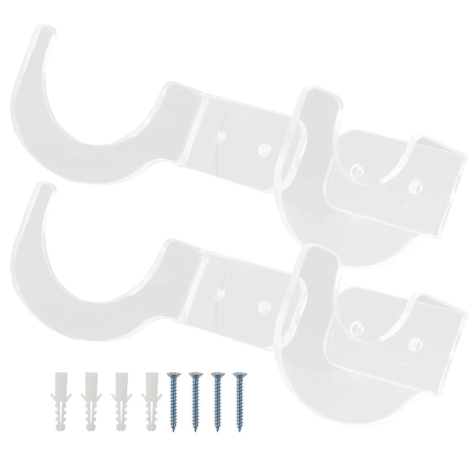 

Acrylic Bat Holder Tennis Stick Hanger Wall Hooks Decorative Display for Storage