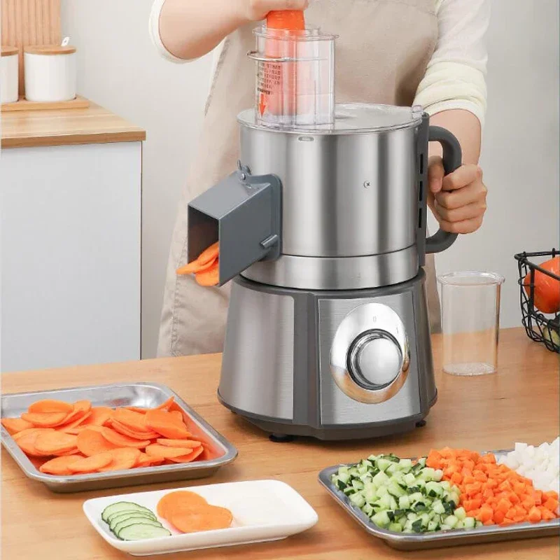 

Многофункциональная электрическая машина для резки овощей, коммерческая дробилка, слайсер, морковь и картофель