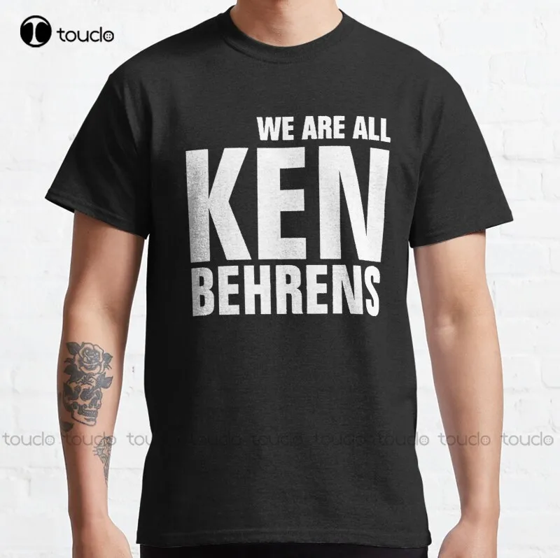 

Новые Классические мужские футболки Ken Behrens We Are All Ken Behrens, большие и высокие Хлопковые футболки