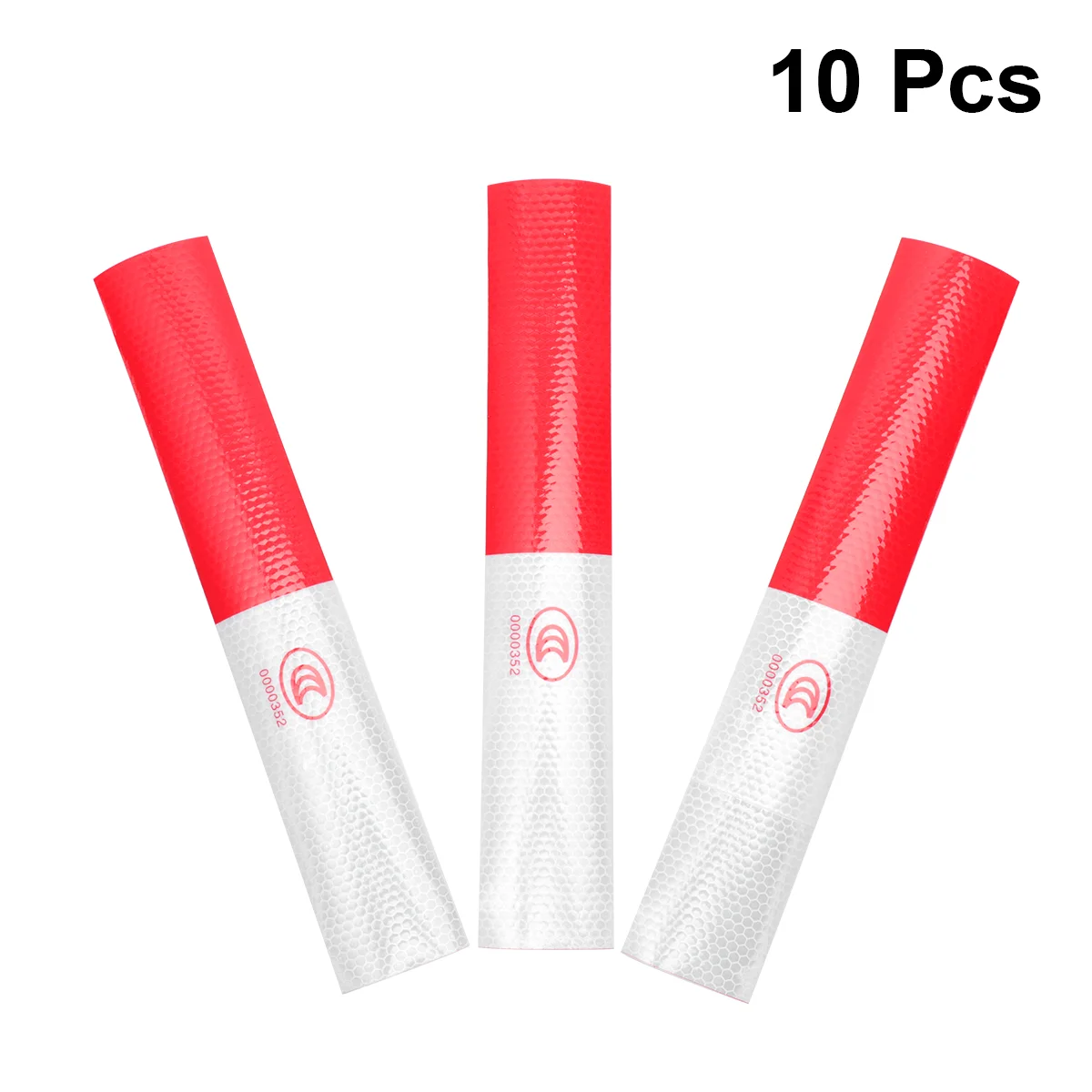 

10pcs Reflective Stickers For Car Truck Reflective Mark Sticker White and Red Safety Warning Mark Car Styling Tape