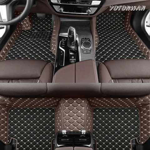 Автомобильные коврики для BMW 1 серии MK2 F20 2012 ~ 2019 Ковры Защитные коврики Роскошный кожаный коврик Автомобильные аксессуары 116i 118i 116d