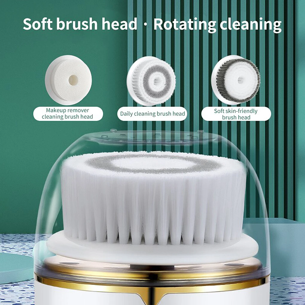 

Electric Face Cleaning Brush 3 in 1 Adjustable Massage Facial Care