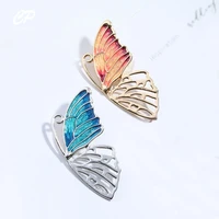retro brooch female blue butterfly corsage simple fashion pin jacket cardigan accessories anti light