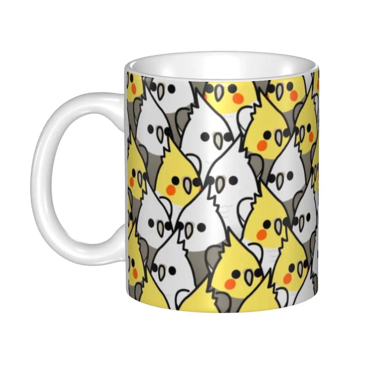 

Parrot Birds Cockatiel Squad Coffee Mugs DIY Custom Animal Ceramic Milk Tea Mug Cup Men Women Outdoor Work Camping Cups