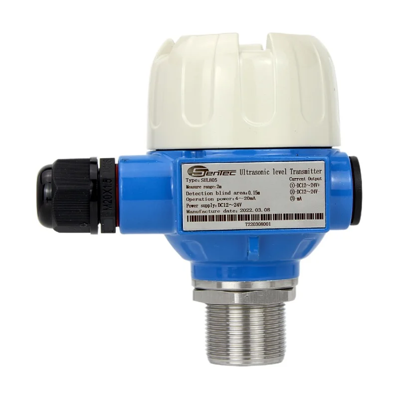 

Factory Price 4-20 mA Ultrasonic Liquid Water Tank Level Measurement Indicator Transmitter Meter Tank Sensor