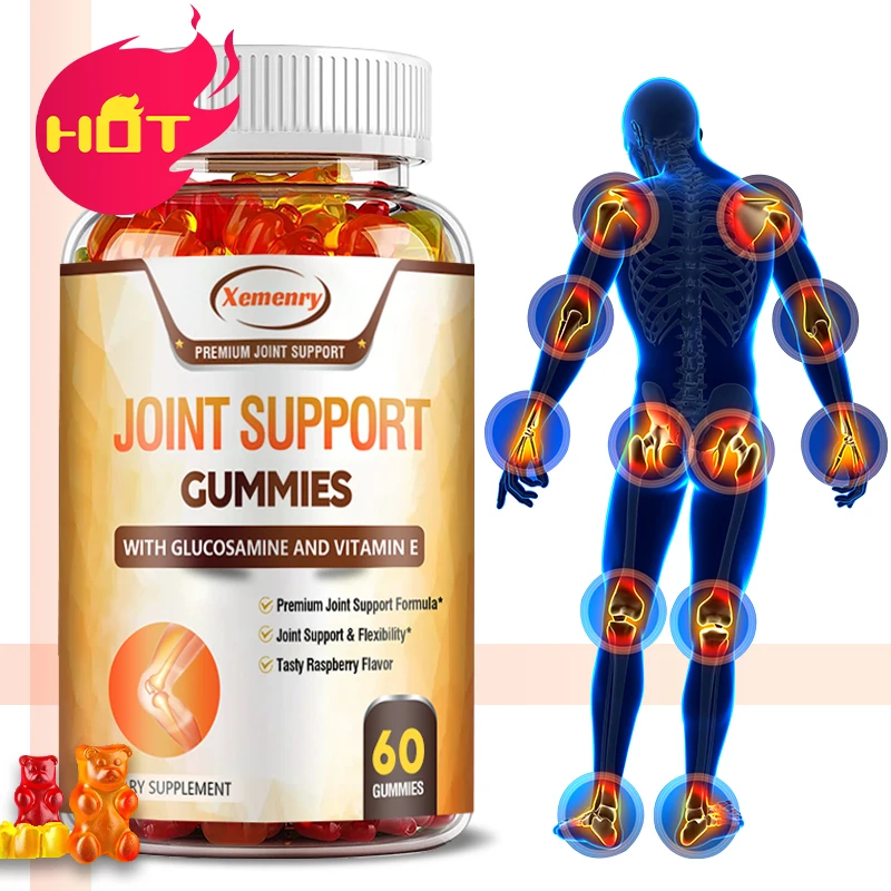 

Joint Support Gummies Extra Strength Glucosamine & Vitamin E - Joint & Mobility Support - Supports Cartilage & Immune Health