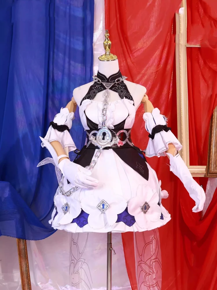 Seele Vollerei Косплей Платье Костюм Игра Honkai Impact 3rd Аниме Черный Белый Близнецы Одежда