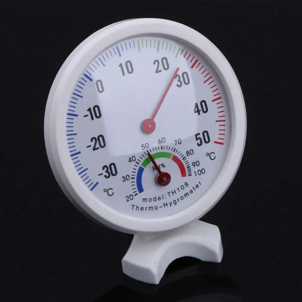 

House Useful Round Hanging Household Thermometers Wet Thermometer Weather Monitoring Hygrometer Meter