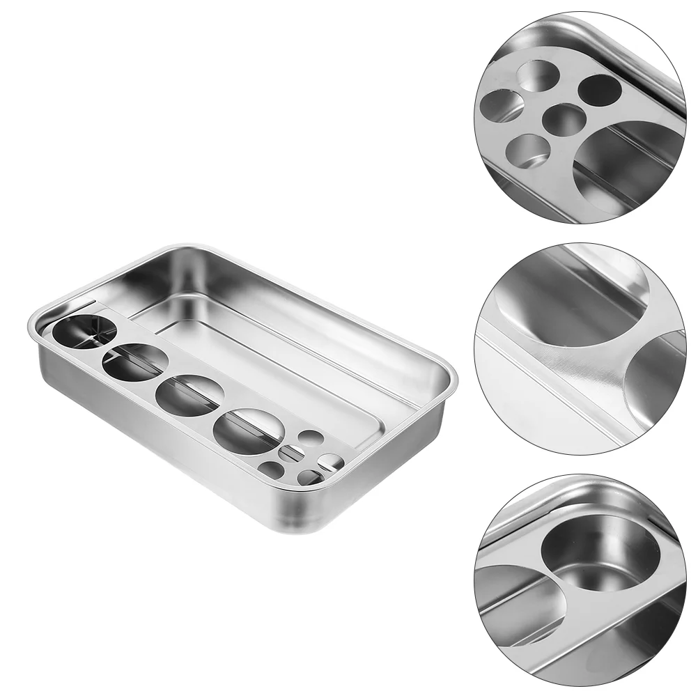 

Clinic Storage Plate Stainless Steel Dressing Tray Metal Serving Professional
