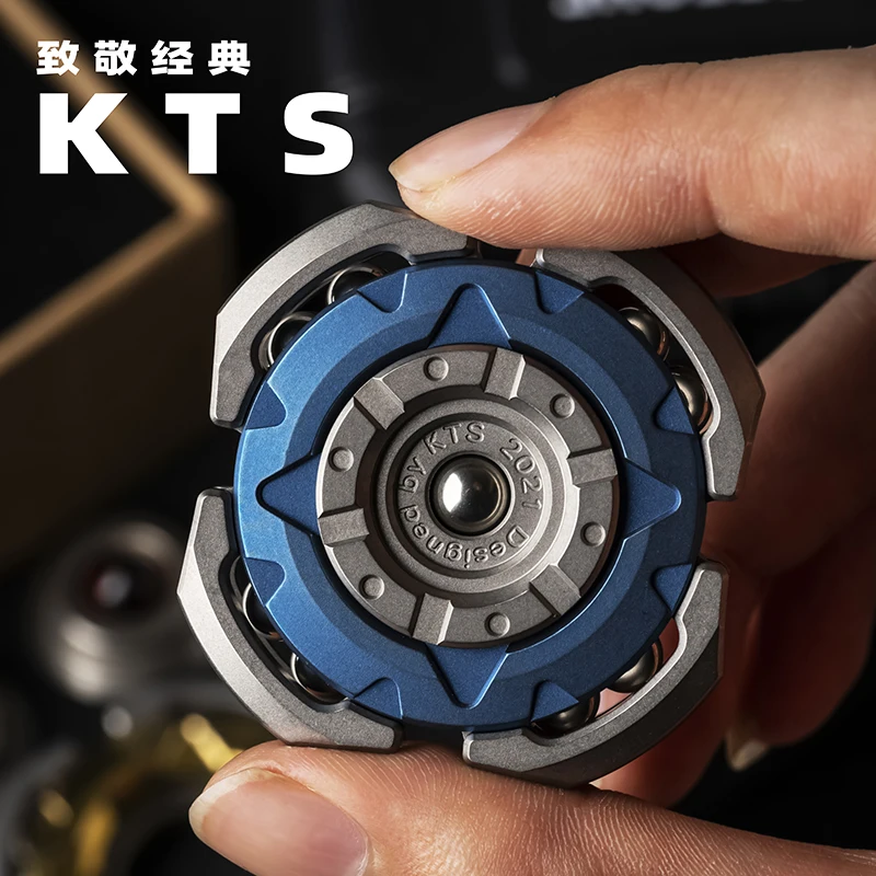 

Quad Gladiator Knight fingertip gyro ring gyro KTS tooth explosion EDC adult decompression toy